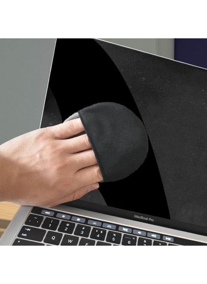Generic - Mac Notebook Computer Screen Cleaning Set Mobile Car Tablet Fiber Wipe Cloth Display Cleaner Universal Laptop Screen Cleaning Kit-Color:[round] Microfiber Cleaning Cloth - Image 1