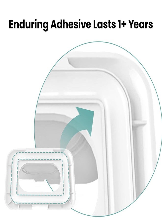 KNOCLOC Reusable Wipes Lid for Non Flip Top Baby Wipes Refill, Reusable for Over 1 Year, 2 Pcs - Image 2