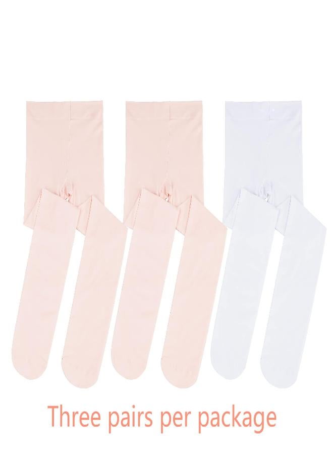 Stelle Stelle Girls' Ultra Soft Pro Dance Tight/Ballet Footed Tight (Toddler/Little Kid/Big Kid), 2BP+WT, M - Image 3