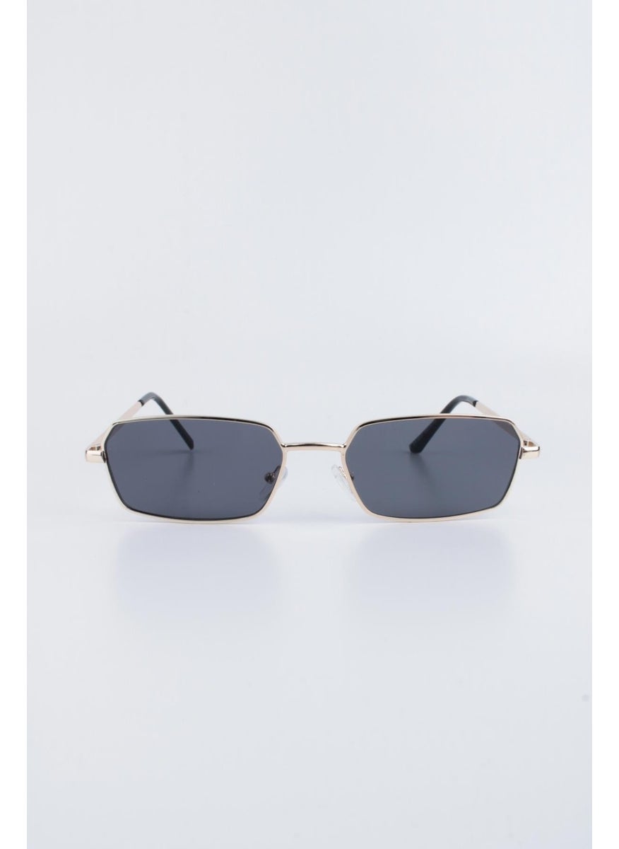 Silvio Monetti Unisex Black Gold UV 400 Protection Sunglasses 23SM58037R02  - Image 1
