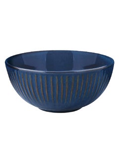 Easy Life Gallery Fluted Design Glossy Porcelain Serving Bowl Blue 20 cm R2543#GALB  - Image 1