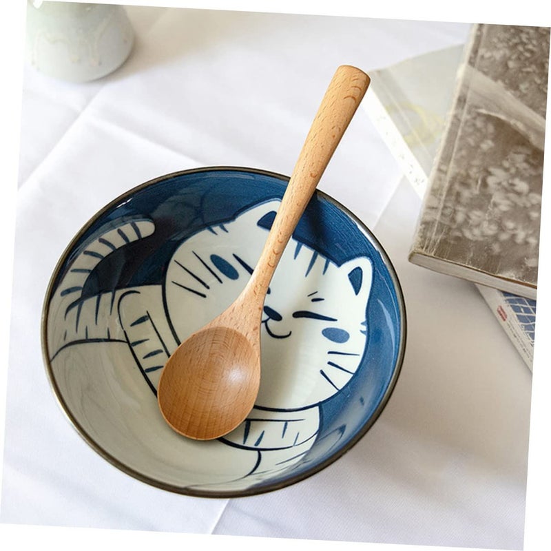 Pret Zoom 2 Wooden Spoons for Cooking Japanese Style Serving Rice Porridge - Image 5