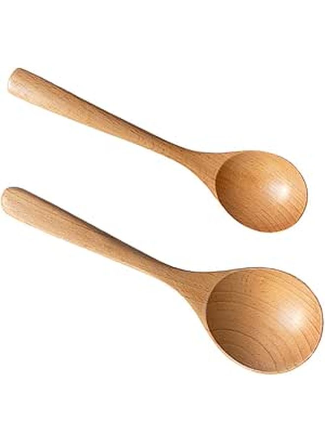 Pret Zoom 2 Wooden Spoons for Cooking Japanese Style Serving Rice Porridge - Image 1
