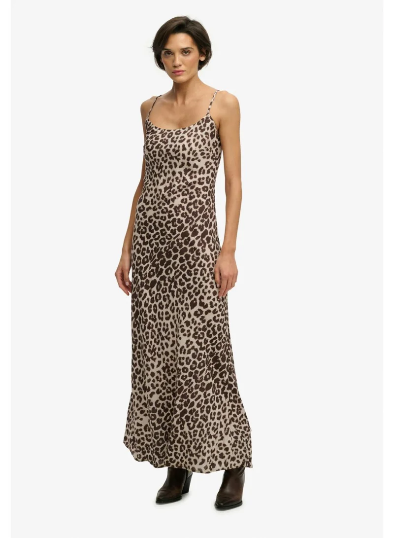 سوبر دراي Printed Maxi Slip Dress