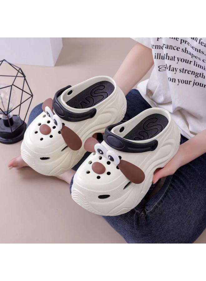 10cm High Heel Cave Shoes Cartoon Slippers Women's Summer Home Non-slip Eva Slippers Outer Wear Home Non-slip Slippers