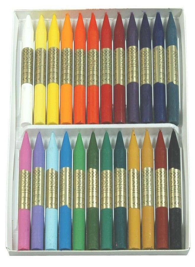 Manley 124 - Wax Crayons, 24 Units - Image 1