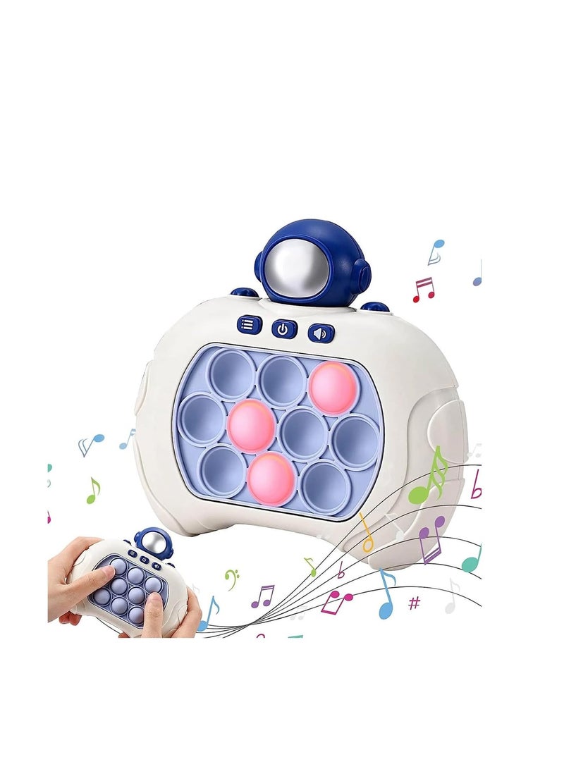 Electronic Quick Push Light Up Pop Game Fidget Toys for Adults and Kids with Lanyard,Puzzle Game Machine Push Pop Bubble Fidget Sensory Toy Birthday Gifts - Image 1