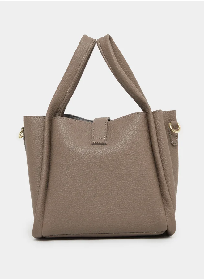 ستايلي Belted Front Handbag with Pouch