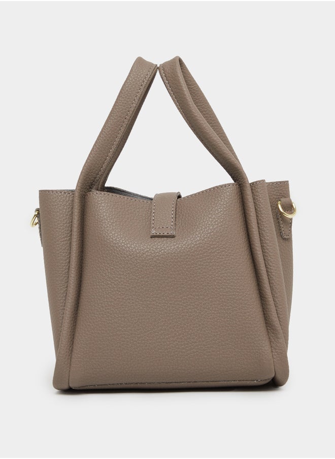 Styli Belted Front Handbag with Pouch  - Image 2