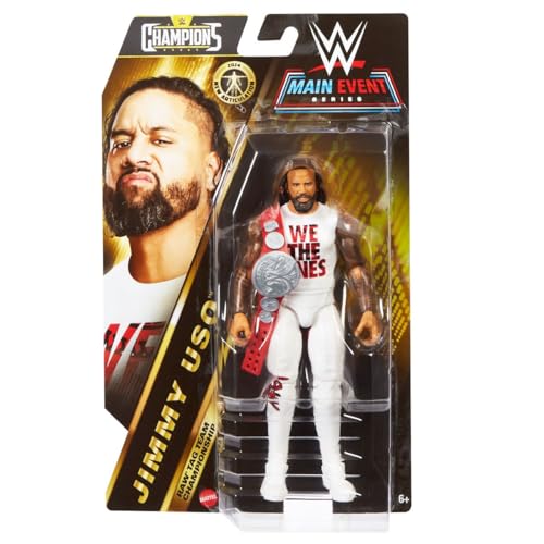 WWE Main Event Series Champions 15 cm Action Figure Jimmy Uso Figures + Belt - Image 1