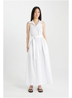 DeFacto Woman Shirt Neck Short Sleeve Woven Dress  - Image 1