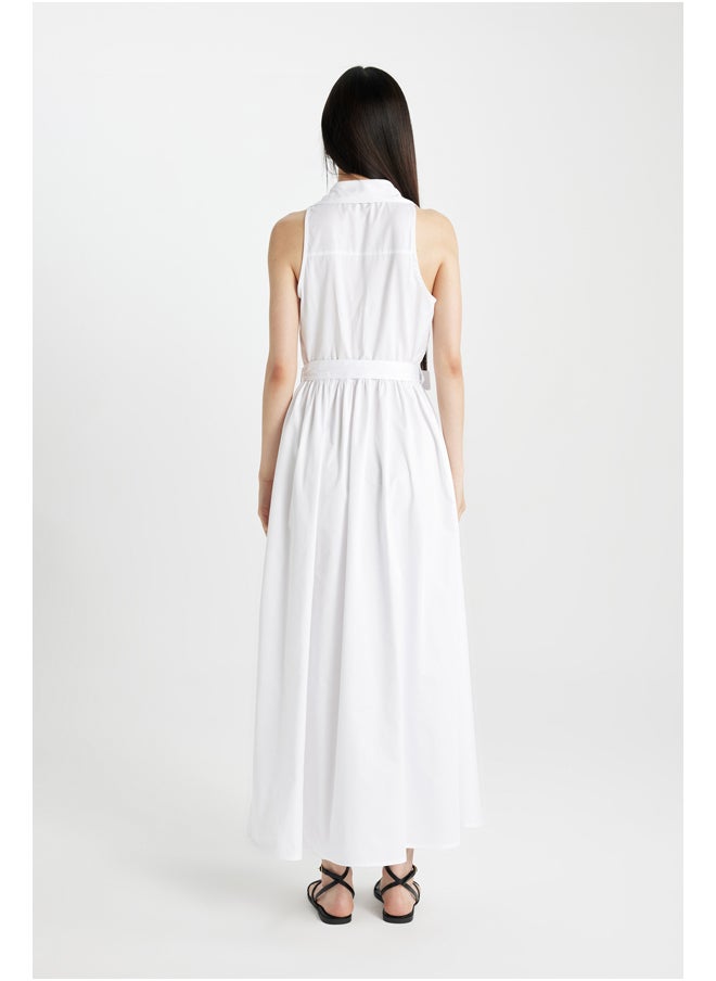 DeFacto Woman Shirt Neck Short Sleeve Woven Dress  - Image 3