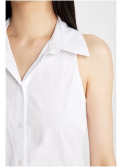 DeFacto Woman Shirt Neck Short Sleeve Woven Dress  - Image 4