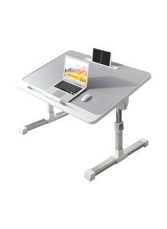 Generic Large Lap Desk for Laptop, Adjustable Height Laptop Table, Foldable Legs, 4-Port USB Hub, Storage Drawer, Notebook Tray Breakfast Reading Desk for Sofa Couch  - Image 1
