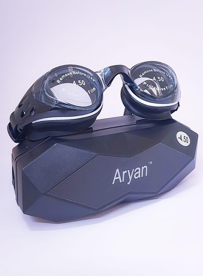 Aryan Rx Prescription Optical Corrective Lenses with UV Protection, Anti-Fog Powered Swimming Goggles (SG-4) - Image 1