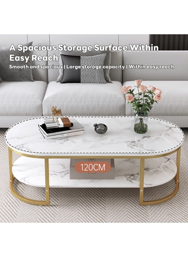 Sharpdo Modern Design Luxury Coffee Tables Living Room with Storage Round Marble Design Nightstands Wooden Mesas Bajas Home Furniture - Image 5