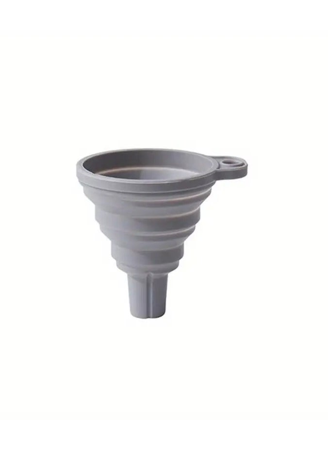 Goolsky 1pc Collapsible Silicone Funnel - Mini, Food-Safe Kitchen Gadget for Easy Liquid Dispensing  - Image 1