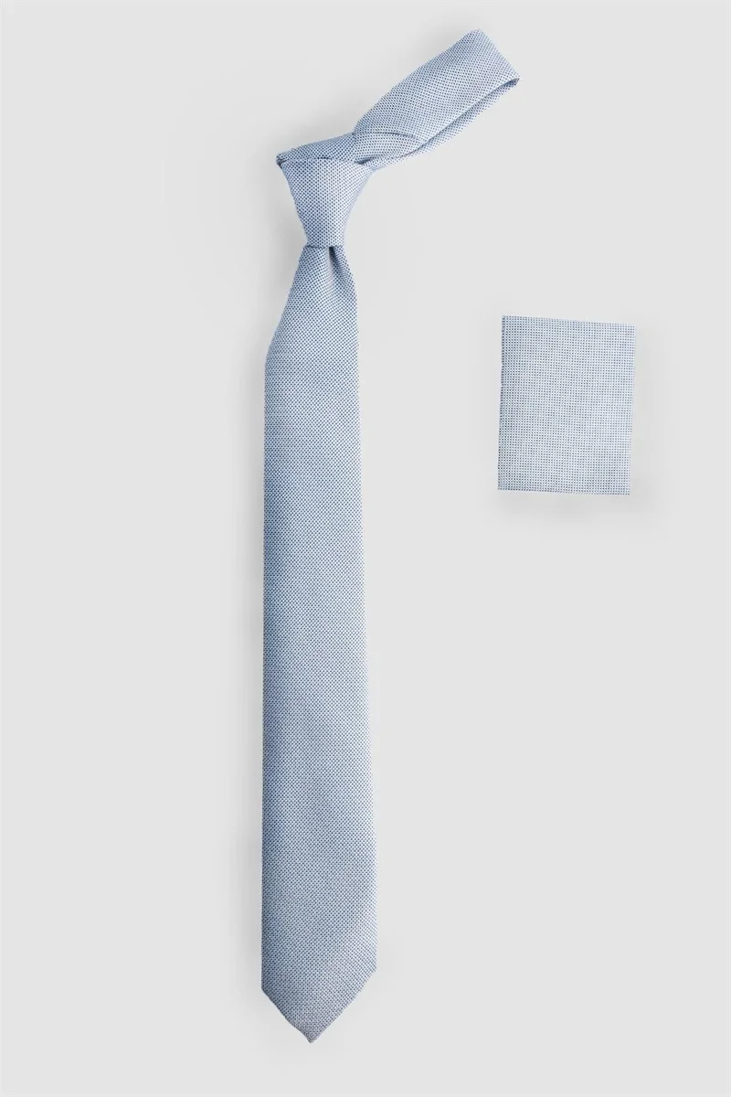 Tudors Plain Men's Tie with Pocket Handkerchief