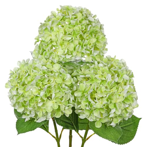 DILATATA 26 Artificial Hydrangea Flower with 66 Large Bloom Realistic Gradient Silk Flowers Faux Hydrangeas for Home Wedding Centerpiece Decor Big Petal Fake Floral Arrangement Indoor Outdoor Display - Image 1