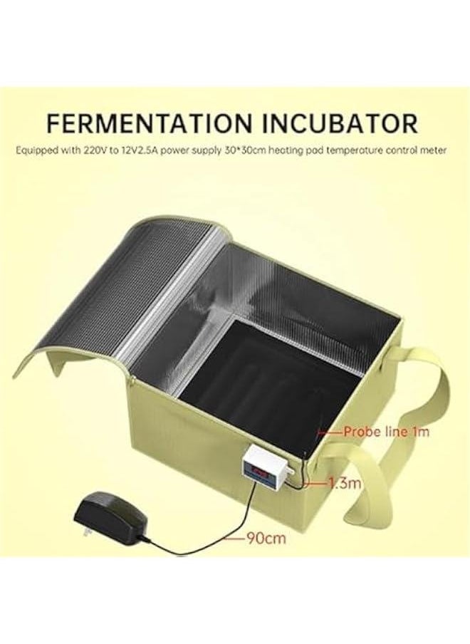 Generic - Dough Proofer, Versatile Dough Proofer With Heater, Bread Proofing Box With Precise Temperature Control For Baking & Fermentation, Bread Pizza Dough Proofing Box For Making Bread, Yogurt, Natto - Image 1