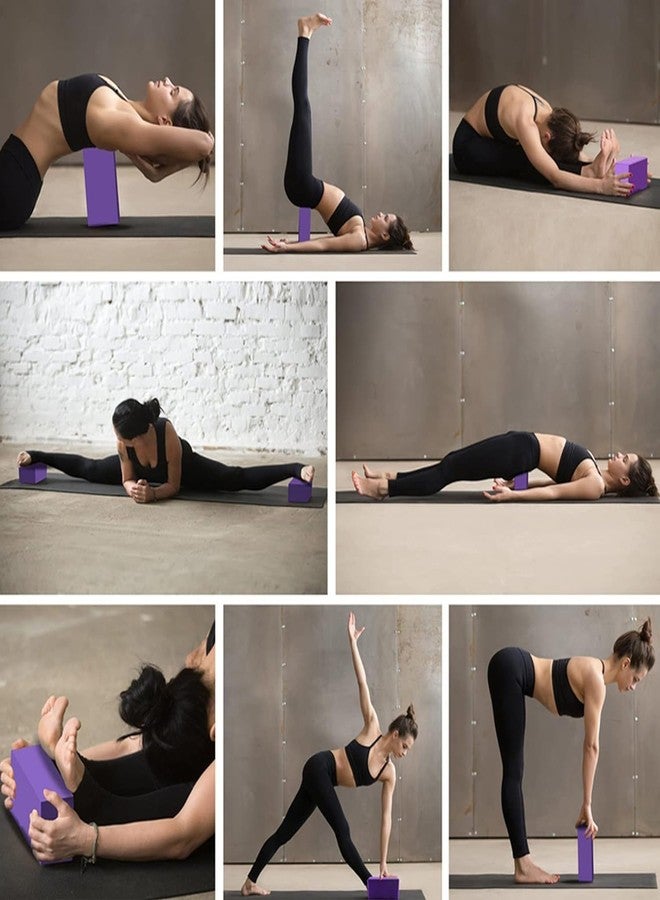 NETXE Pack of 1 High-Density Foam Yoga Block Brick for Improve Strength, Aid Balance, and Flexibility, Exercise Tool Stretching aid for Body Fitness Exercise (Multi Colour) - Image 5