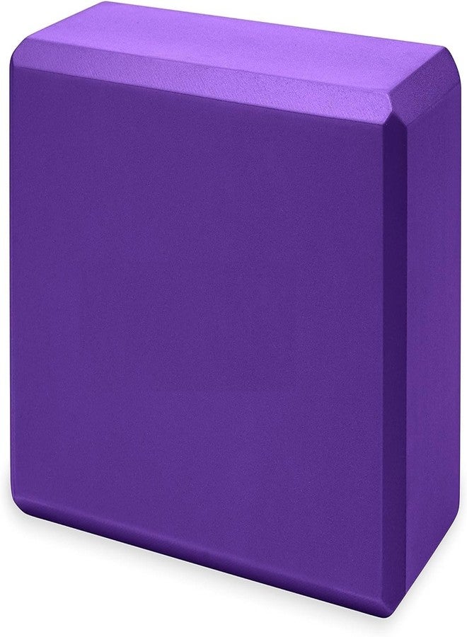 NETXE Pack of 1 High-Density Foam Yoga Block Brick for Improve Strength, Aid Balance, and Flexibility, Exercise Tool Stretching aid for Body Fitness Exercise (Multi Colour) - Image 1