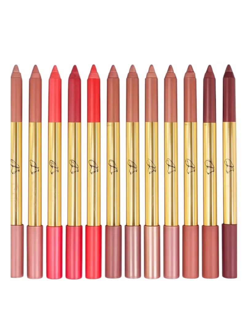 Golden Rose Matte Lipstick Pencils Set Original 12 Color - Image 2