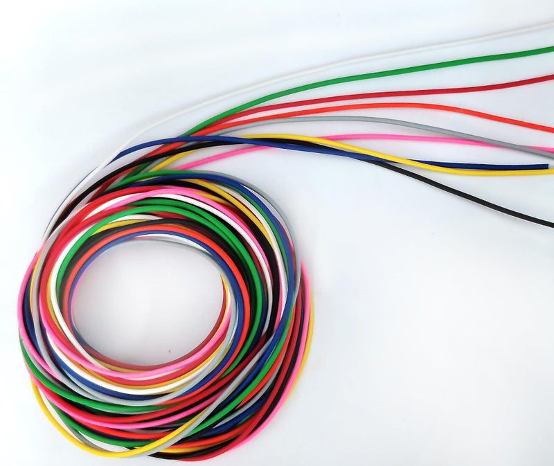 Steko (54 Meters) Combo Of 9 Color Multi Strand Hookup Wire 14/36 DC Wire Cable For Multipurpose Use Electronics Works, DIY Science Projects, Hobby Kit (14 Thread 36 Gauge) - Image 3