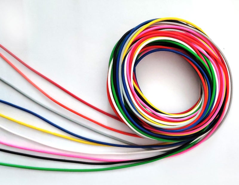 Steko (54 Meters) Combo Of 9 Color Multi Strand Hookup Wire 14/36 DC Wire Cable For Multipurpose Use Electronics Works, DIY Science Projects, Hobby Kit (14 Thread 36 Gauge) - Image 2