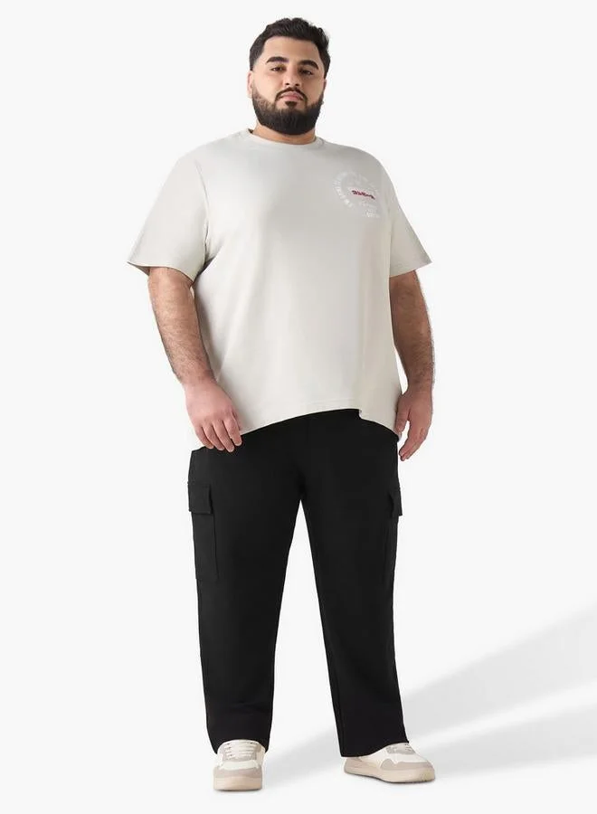 ماكسيم Men Regular Fit Crew Neck Short Sleeve Printed T-shirt