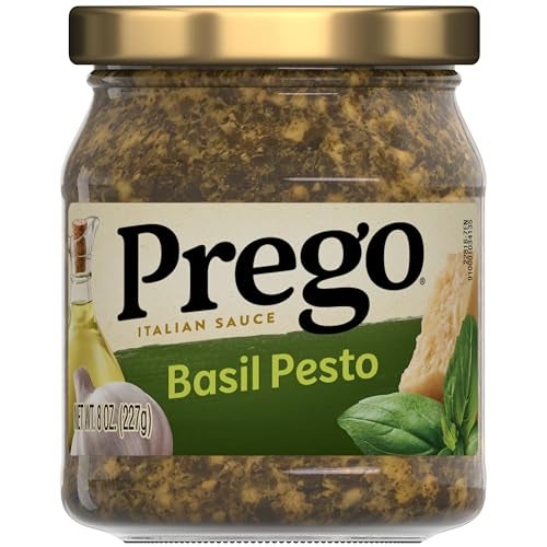 Prego Basil Pesto Sauce, 8 Oz Jar - Image 1
