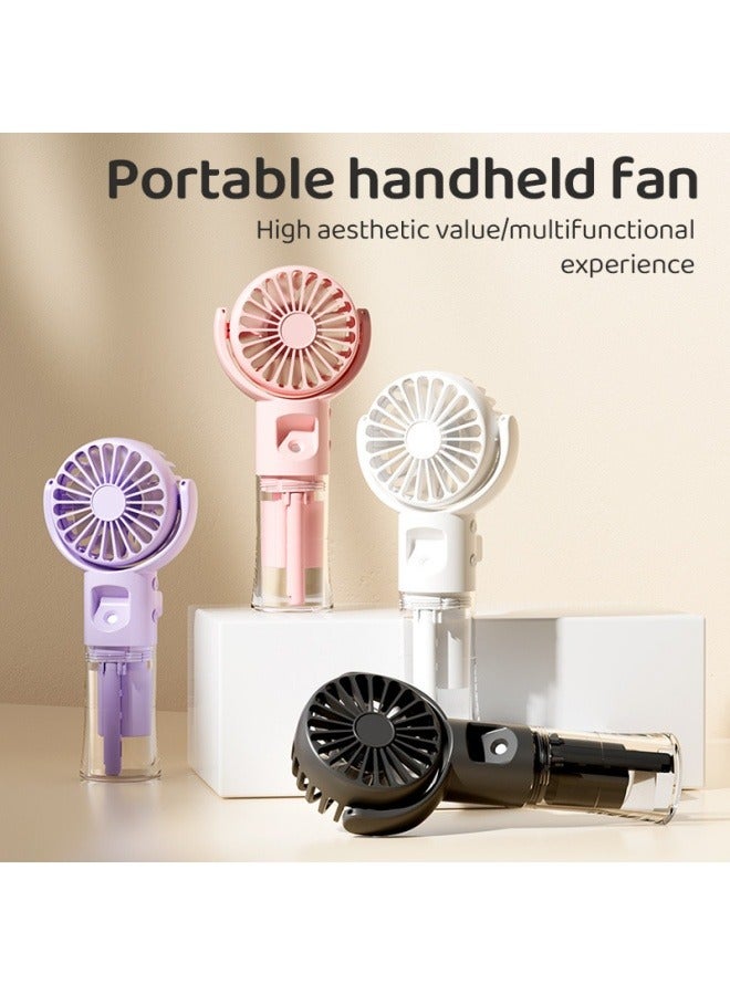 Loquat Handheld spray fan, multifunctional desktop folding small fan, portable outdoor handheld small fan - Image 5