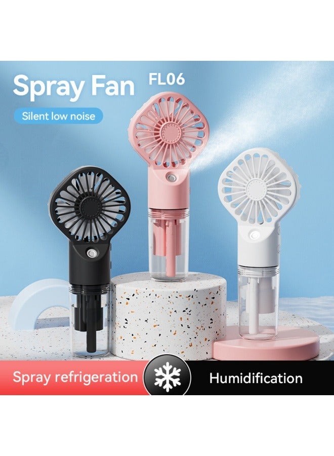 Loquat Handheld spray fan, multifunctional desktop folding small fan, portable outdoor handheld small fan - Image 4