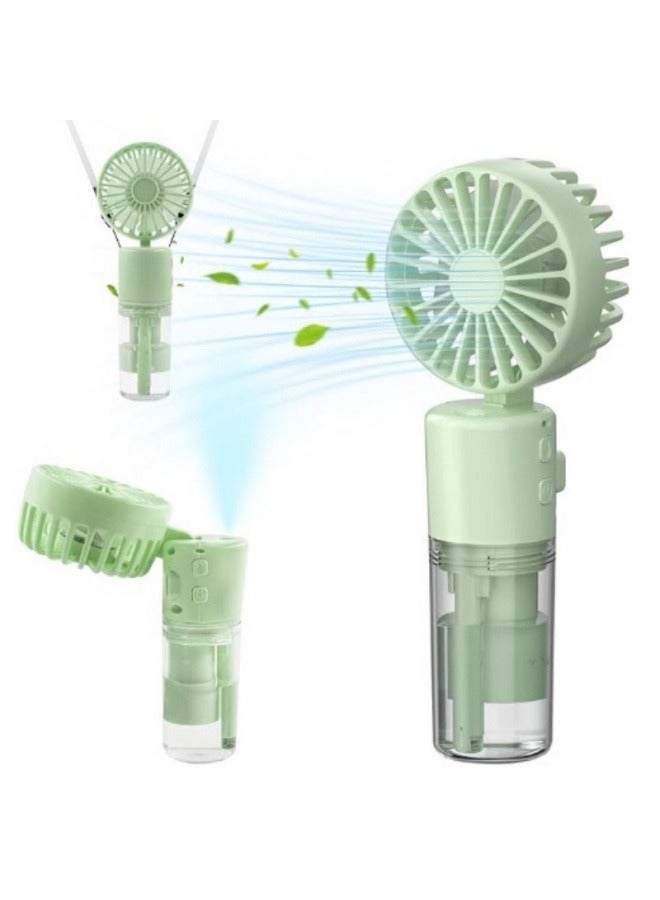 Loquat Handheld spray fan, multifunctional desktop folding small fan, portable outdoor handheld small fan - Image 2