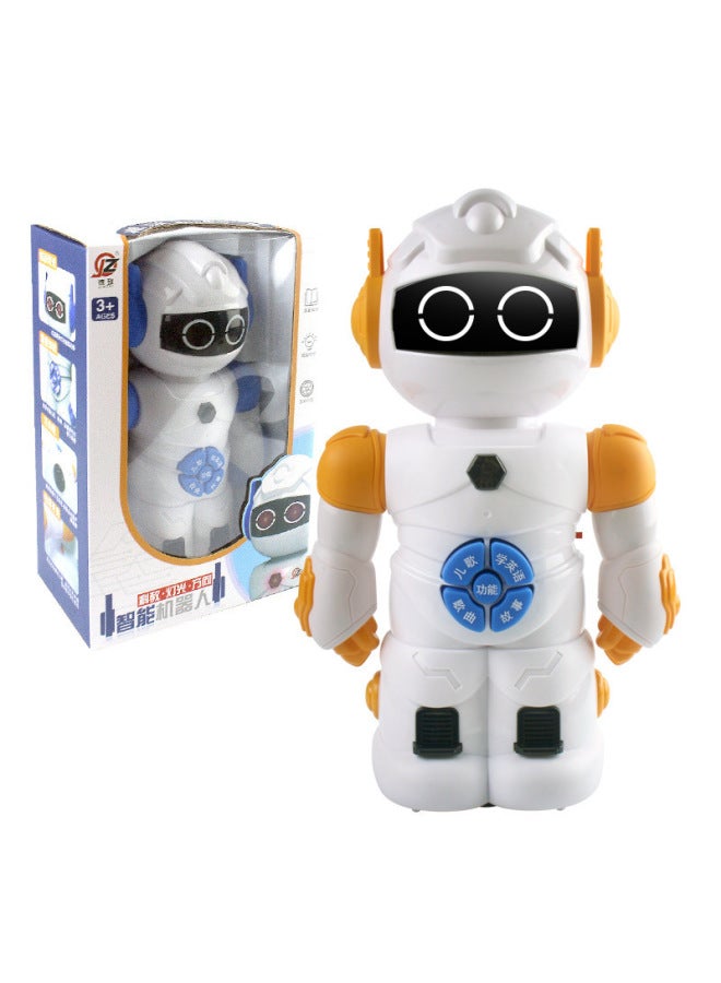 Puzzle Early Education Robot Story Learning Machine Intelligence Development Children's Toys Universal Walking Light Music Wholesale-Colour:Story Robot -color Box - Image 1
