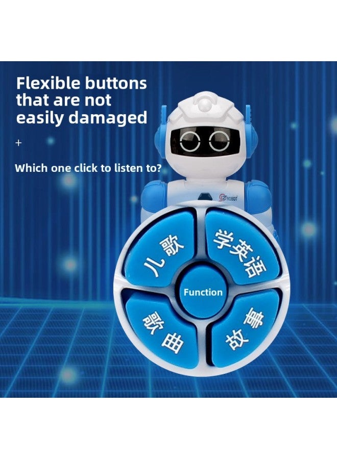 Puzzle Early Education Robot Story Learning Machine Intelligence Development Children's Toys Universal Walking Light Music Wholesale-Colour:Story Robot -color Box - Image 3