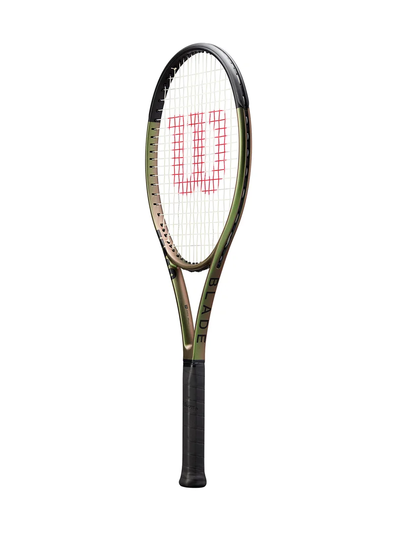 Wilson  Blade 104 V8 Tennis Racket, 16x19, Adults, Intermediate/ Advanced - Green/ Bronze/ Black  | Best Price UAE