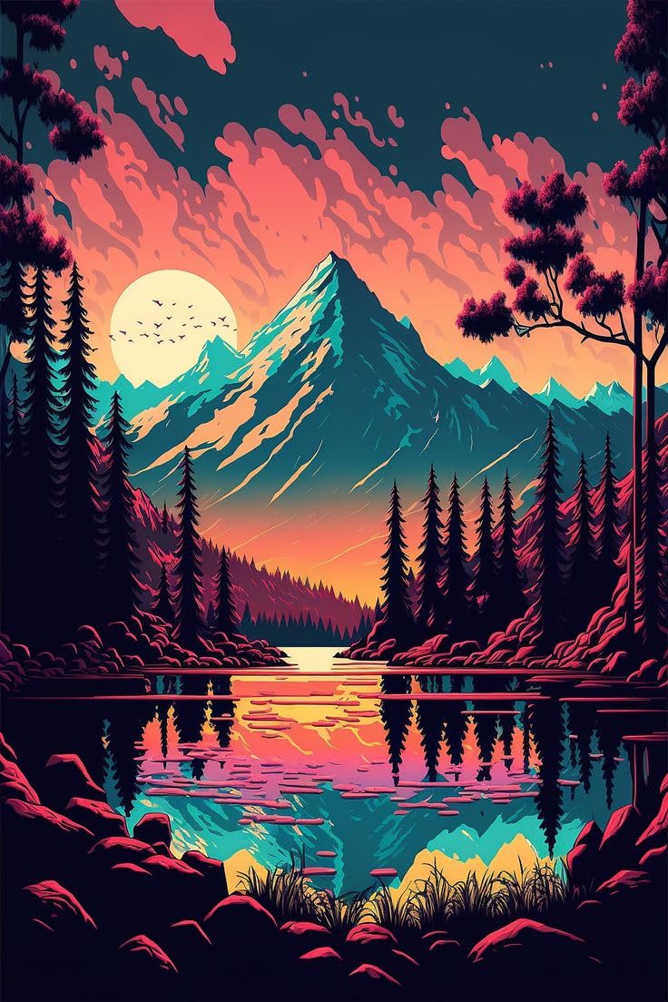 Moment Prints The Scenery Big Posters 13x19 Inch | 300 GSM Paper | Decorate Your Room |Premium-Quality Posters - Image 1