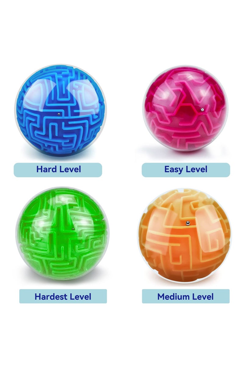 CMGTYYD. كرة الألغاز للأطفال، كرة المتاهة هدية للأولاد والبنات والكبار، ألعاب ألغاز الذاكرة والذكاء - تحديات فكرية، سرعة رد فعل، متاهة ثلاثية الأبعاد - Image 2