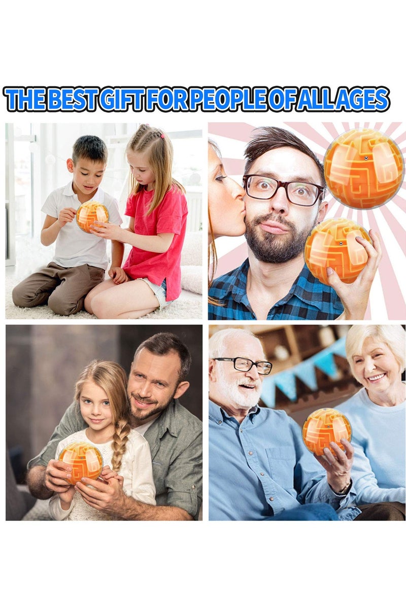 CMGTYYD. كرة الألغاز للأطفال، كرة المتاهة هدية للأولاد والبنات والكبار، ألعاب ألغاز الذاكرة والذكاء - تحديات فكرية، سرعة رد فعل، متاهة ثلاثية الأبعاد - Image 5