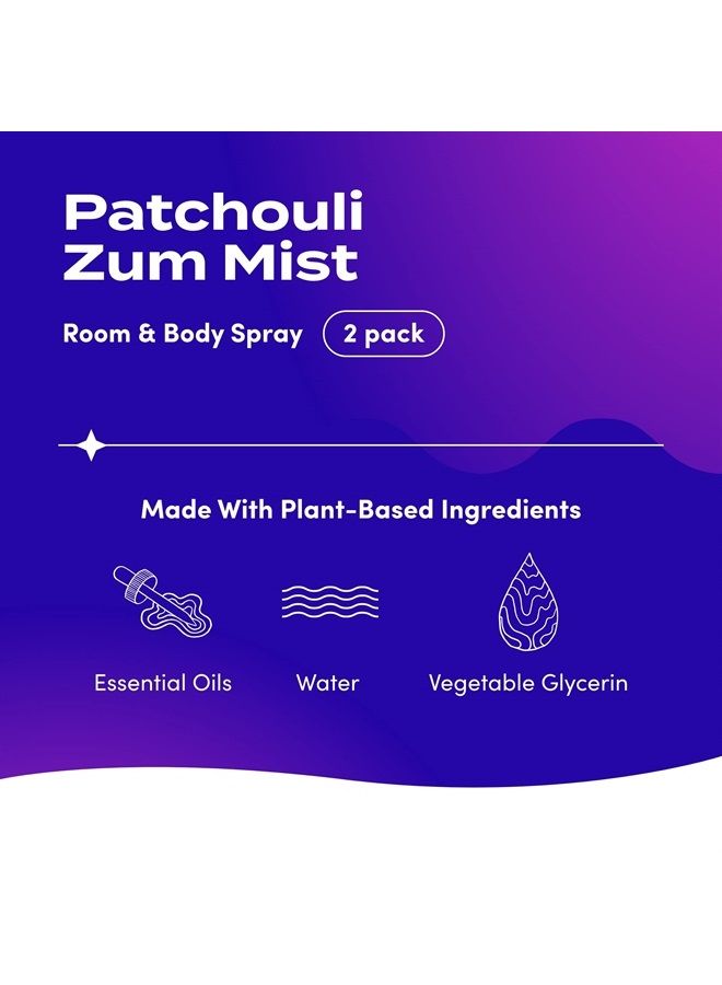Indigo Wild Zum Mist Room and Body Spray - Patchouli - 4 fl oz (2 Pack) - Image 2