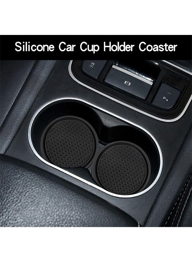 كوستر كأس السيارة ، 2 قطعة ملحقات مضادة للانزلاق إدراج مناسبة لمعظم الداخلية - Image 5
