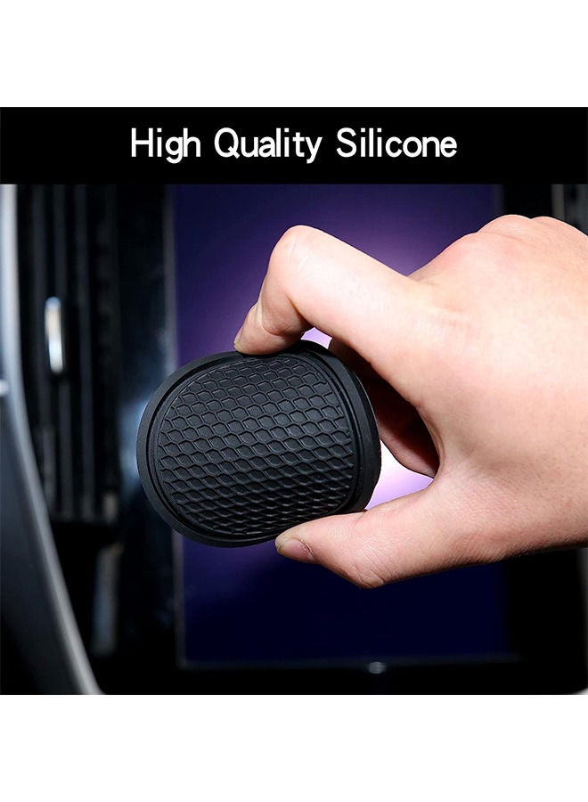 كوستر كأس السيارة ، 2 قطعة ملحقات مضادة للانزلاق إدراج مناسبة لمعظم الداخلية - Image 3