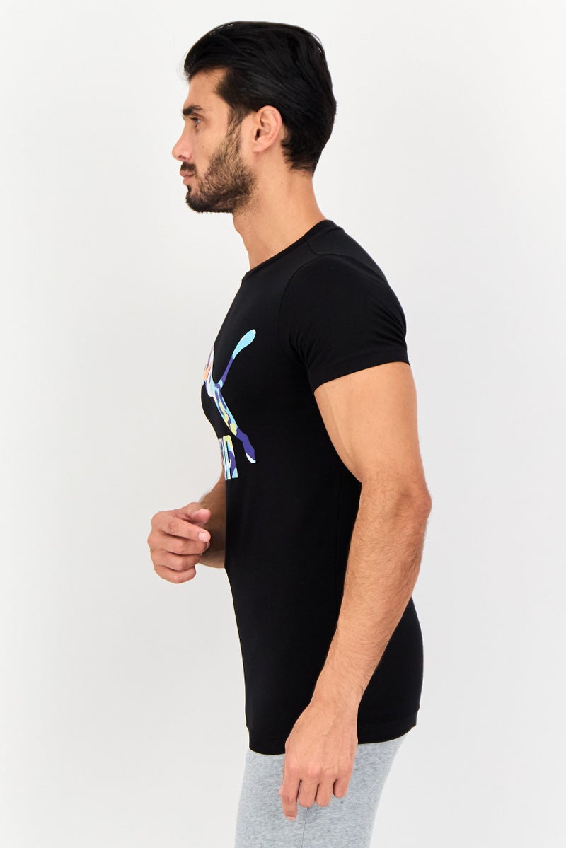 PUMA Men Sportswear Fit Short Sleeve Outdoor T-Shirt, Black - Image 4