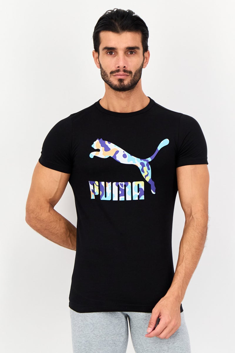 PUMA Men Sportswear Fit Short Sleeve Outdoor T-Shirt, Black - Image 1