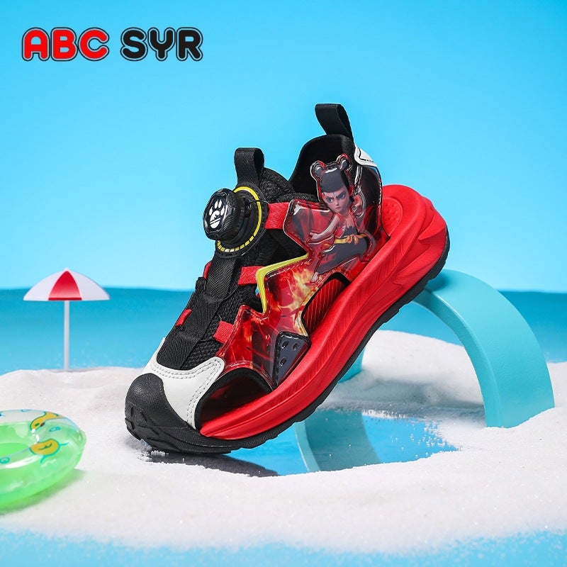 Which Children'S Sandals Boys Baotou 2025 Children'S Boys Baby Breathable Soft-Soled Beach Shoes Explosions - Image 1