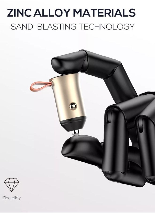 LDNIO 30W Super Mini Dual Port USB-C PD QC4.0 شاحن سيارة سريع للهاتف المحمول مع كابل شحن  - Image 5
