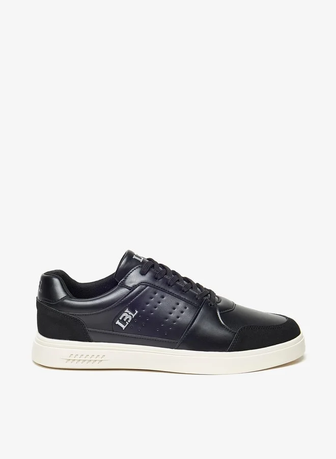 LBL by Shoexpress Men's Textured Low Ankle Sneakers with Lace-Up Closure