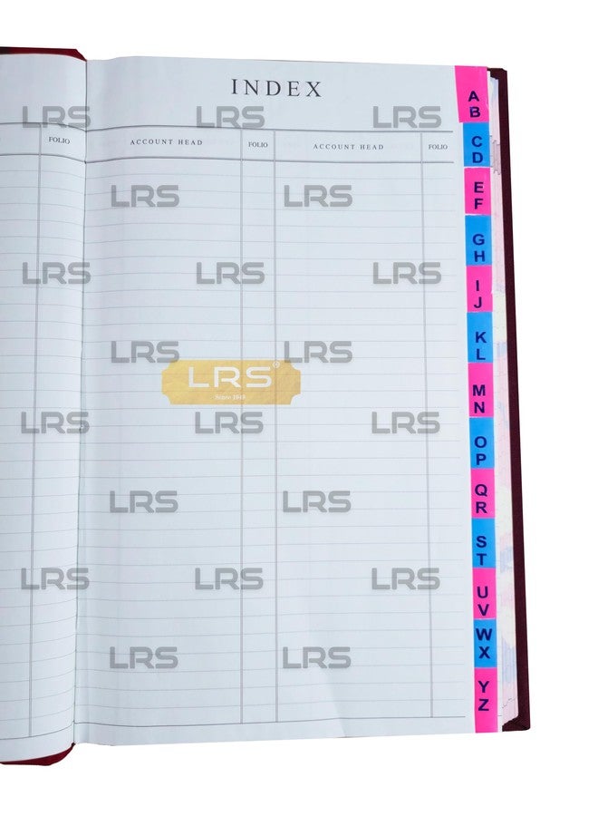 LRS Ledger Book 34 x 21 cm | Hard Bound Accounting Ledger Register | 80 GSM Thick Paper | Indexed A–Z | Office, Shop & Business Book Keeping - 175 Pages - Image 2