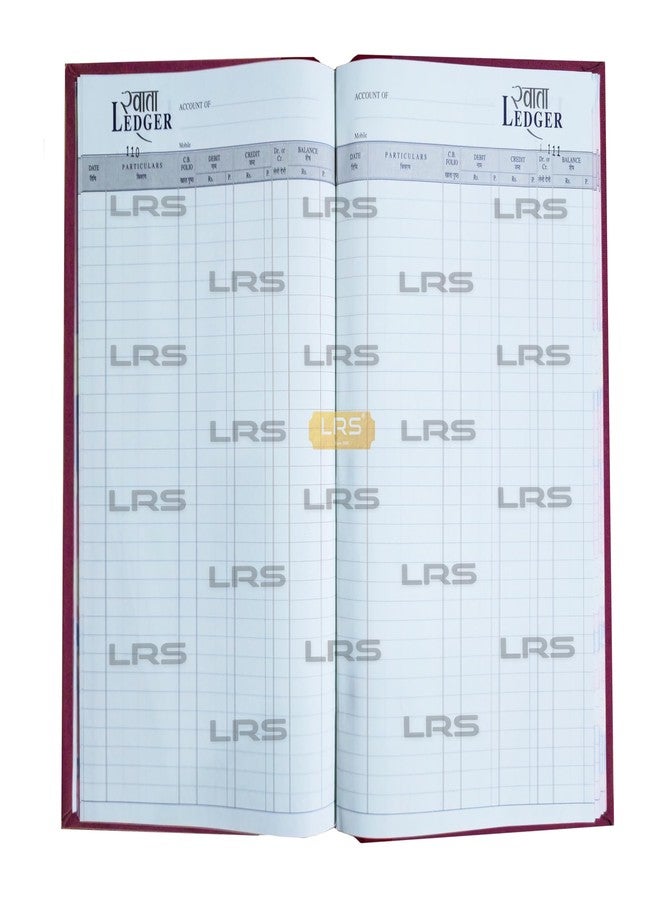LRS Ledger Book 34 x 21 cm | Hard Bound Accounting Ledger Register | 80 GSM Thick Paper | Indexed A–Z | Office, Shop & Business Book Keeping - 175 Pages - Image 3